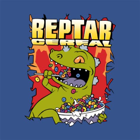 Reptar Cereal - It's prehistorically great! - Rugrats - T-Shirt | TeePublic