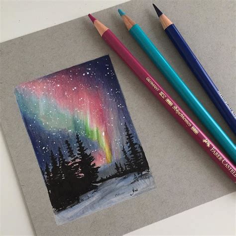 I would love to see the Northern Lights one day #art #drawing #pen # ...