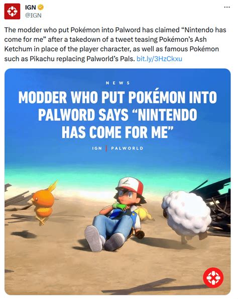 Nintendo going after mod creators : r/Palworld