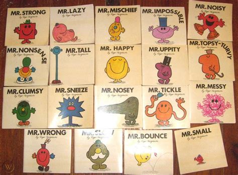 Lot of 19 Mr. Men books by Roger Hargreaves, Vintage publications: 1971-1978 | #1924323216