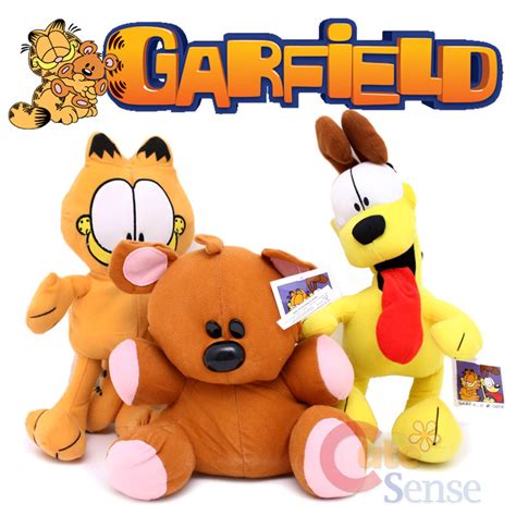 Garfield and Firends Plush Doll 3pc Set Garfield ,Odie, Pooky Soft ...