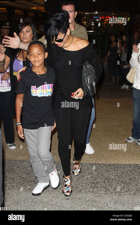 Rihanna and her family visit Broadway to see a show New York City Stock ...