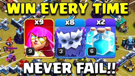 Win Every Time | Th13 Yeti Super Archer Attack Strategy | Best Th13 ...