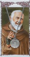 St Pio Pendant & Prayer Card Set #PSD600PP – Prospect Hill Co.