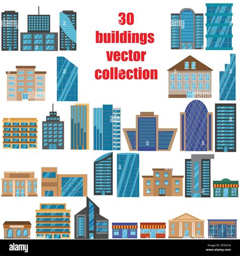 Office buildings vector vectors hi-res stock photography and images - Alamy