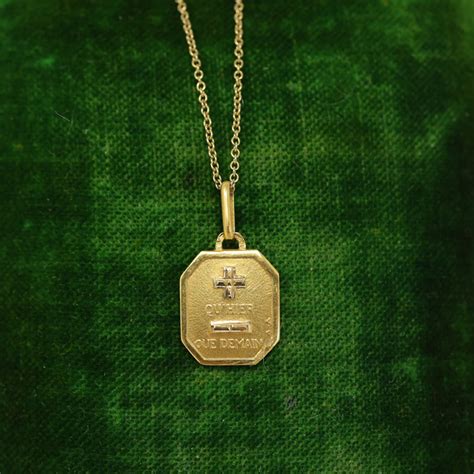 augis french love token: shield medaille d'amour pendant | salt hill | fargo | unique modern ...