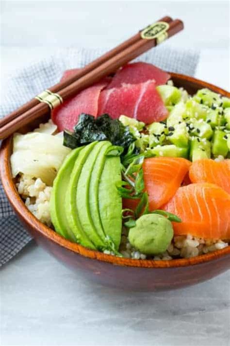 Easy Homemade Sushi Bowl Recipe! | Healthy Fitness Meals