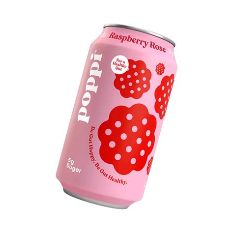 Poppi Raspberry Rose 12x355ml - Pacific Candy Wholesale