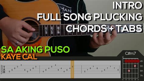 Kaye Cal - Sa Aking Puso Guitar Tutorial [INTRO, FULL SONG PLUCKING AND ...