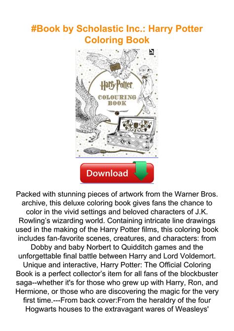 #Book by Scholastic Inc.: Harry Potter Coloring Book by LuisellaPugliesi98937597 - Issuu