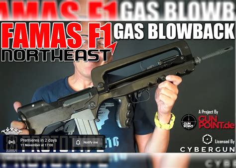 Incoming! Licensed FAMAS F1 Gas Blowback Bullpup Rifle | Popular ...