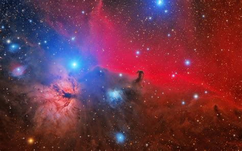 Horsehead Flame Nebula Wallpaper 4K, Orion Constellation