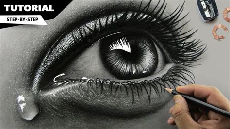 How to Draw Hyper Realistic Eyes | Step by Step - YouTube | Realistic ...