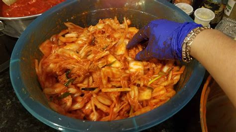 Korean food photo: Homemade kimchi from Maangchi’s awesome recipes on ...