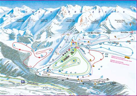 BERGFEX: Trail Map La Clusaz: Cross-country skiing La Clusaz