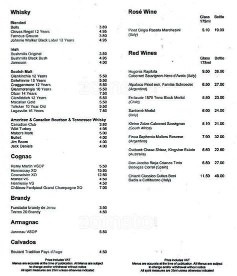 Lounge - Novotel London West Menu - Zomato UK