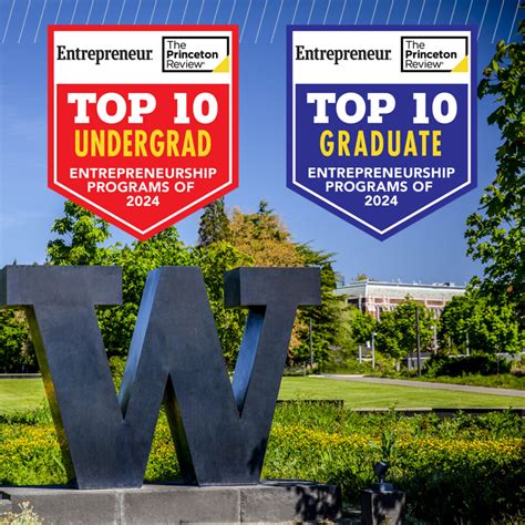 UW Earns Historic National Entrepreneurship Ranking - Foster Blog