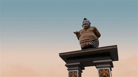 Semar Statue with Blue Sky Background Editorial Image - Image of temple ...