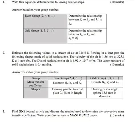 1. With flux equation, determine the following | Chegg.com