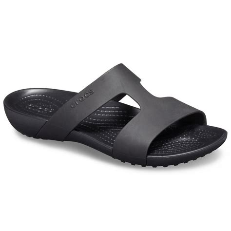 Crocs Crocs Serena Slide W Black / Black (UX6) 205675-060 Ladies Sandal ...