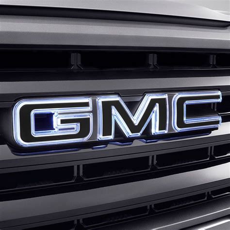 2020 Sierra 1500 Illuminated GMC Emblem, Lighted Black GMC Logo, Front ...