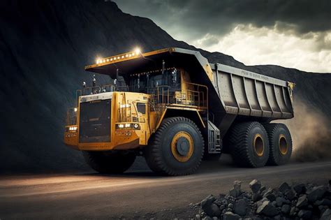 Premium Photo | Industry mining truck in a coal mine