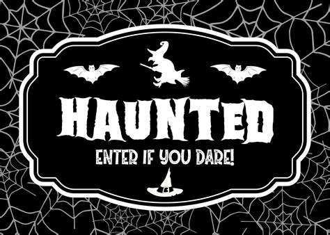 Halloween Signs To Print - 15 Free PDF Printables | Printablee