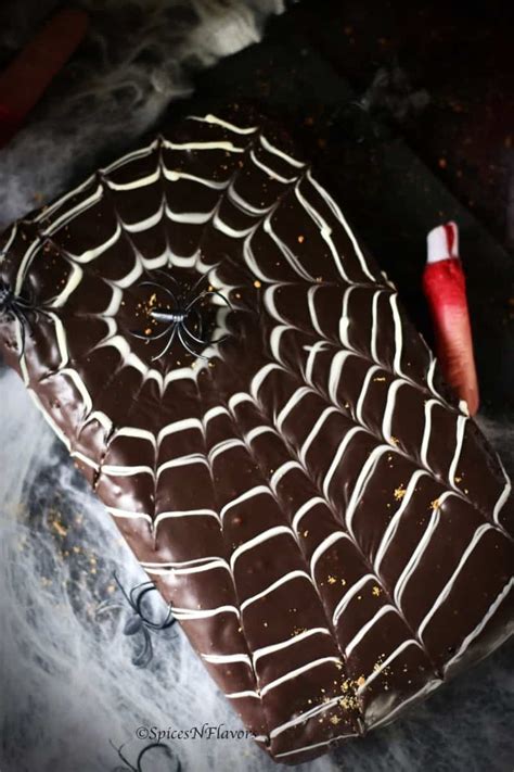 Spider Web Cake | Easy Halloween Cakes - Spices N Flavors