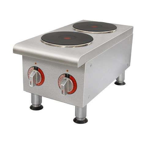 APW Wyott SEHPi Dual Solid Burner Countertop Electric Range