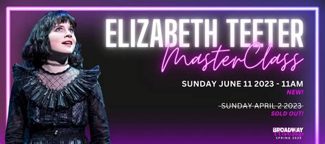 Elizabeth Teeter Broadway Master Class – NEW! – Broadway Workshop