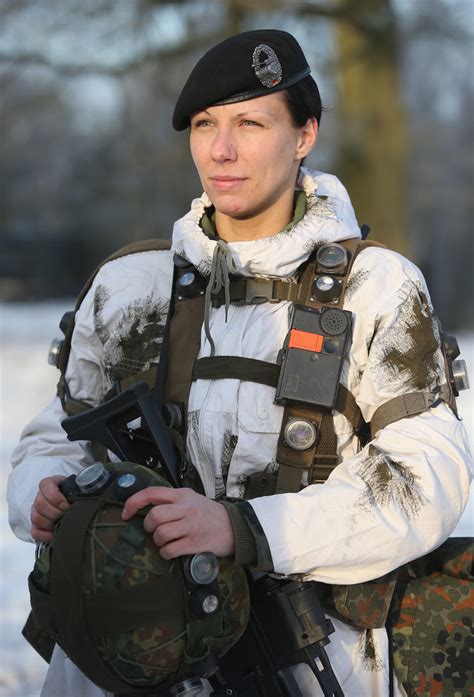 German Army | A female soldier of the Bundeswehr wearing win… | Flickr