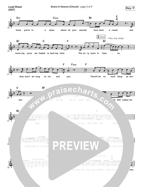 Scars In Heaven (Choral) Sheet Music PDF (PraiseCharts Choral / Arr ...