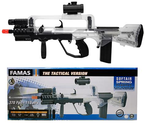 FAMAS Spring Airsoft Rifle - Clear