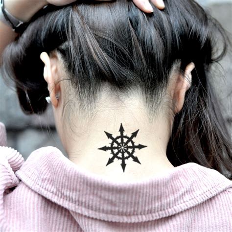 Chaos Star Symbol Temporary Tattoo Sticker (Set of 2) | Chaos tattoo, Tattoos, Custom temporary ...