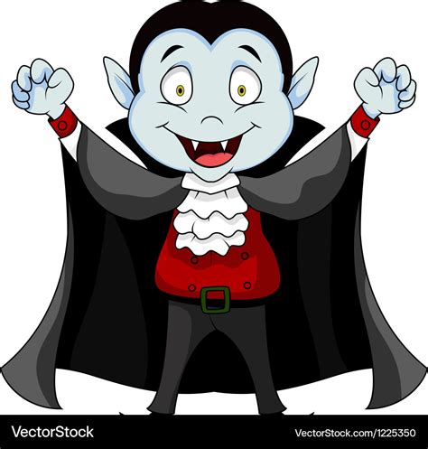 Funny vampire cartoon Royalty Free Vector Image