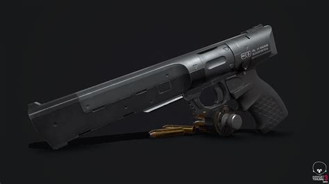 Sci Fi Tactical Revolver — polycount