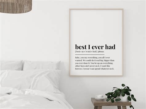 Best I Ever Had Definition Poster Definition Print | Etsy