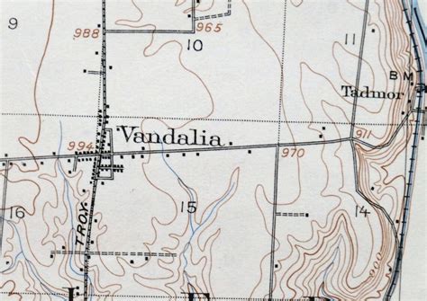 Dayton Tipp City Vandalia Ohio Vintage Original USGS Topo Map | Etsy