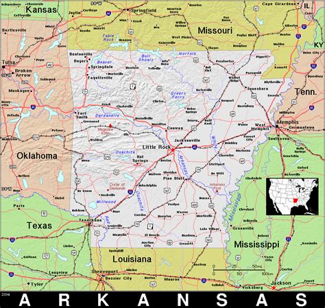 AR · Arkansas · Public Domain maps by PAT, the free, open source, portable atlas