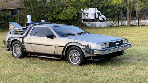 Delorean Time Machine Replica signed by "Doc Brown" Christopher Lloyd ...