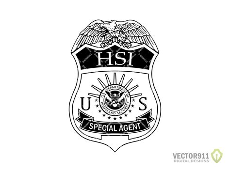 Homeland Security Investigations Badge, Department Homeland Security ...