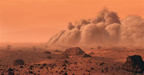 Dust Storm on Mars by Mark A. Garlick | The Planetary Society