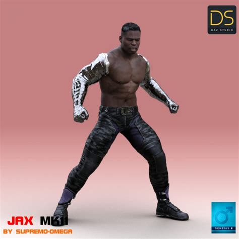 Jax MK11 for G8 Male | 3d Models for Daz Studio and Poser