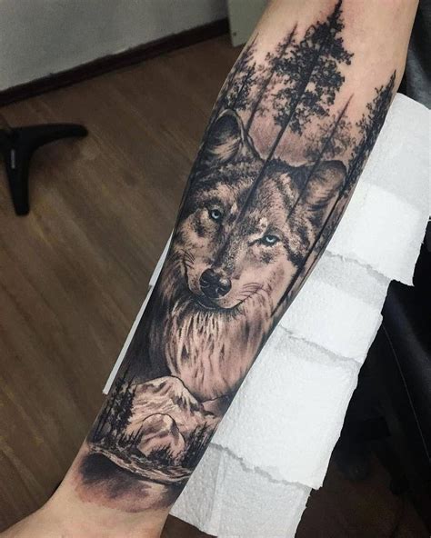 full sleeve tattoos black #Fullsleevetattoos #wolftattoos | Wolf tattoo design, Wolf tattoo ...