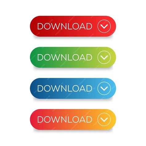 Premium Vector | Download button set vector or download button set flat ...