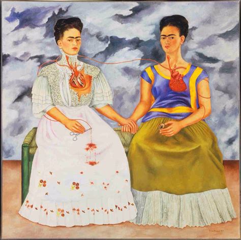 Lienzo Tela Las Dos Fridas Frida Kahlo 1939 60 X 60 Cm Arte - $ 800.00 en Mercado Libre