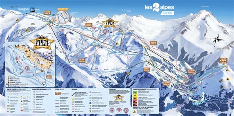 Best ski area in France – Glacier skiing – French ski resort map | Ski resort Alps : Les 2 Alpes ...