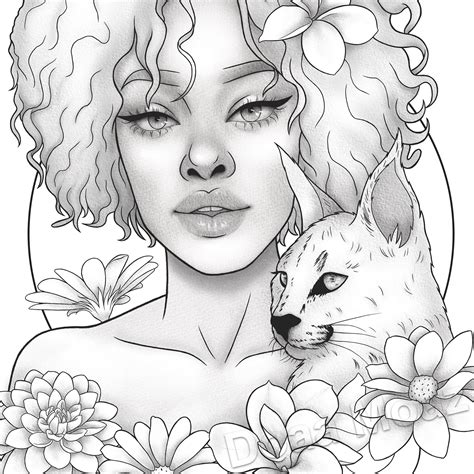 Realistic Black Girl Coloring Pages - vrogue.co
