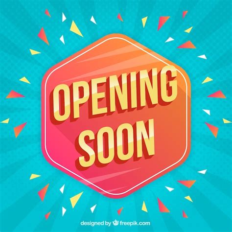 Opening soon background with typography | Free Vector