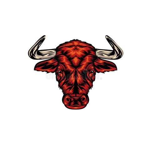 Illustration of Bison Head Vector Stock Vector - Illustration of ...